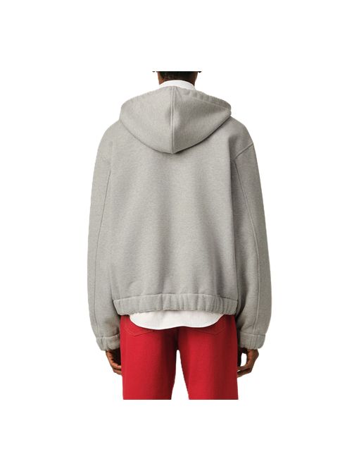 Hoodie in felpa loopback pesante. Ami Paris | USW793.JE02380951HEATHERASH GREY